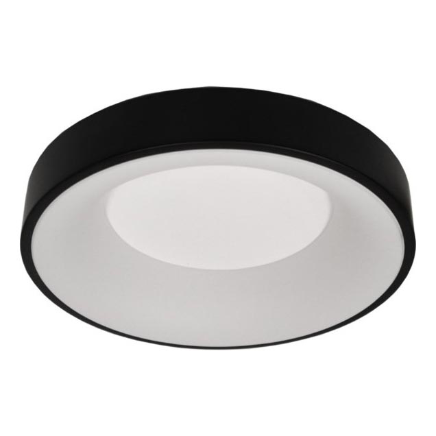 LED-Deckenleuchte DRAX, 32 W, 230 V, 4000 K, Ø 38 cm, schwarz