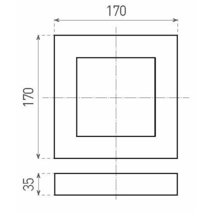 LED Deckenleuchte FENIX LED/12W/230V 3800K 17 cm