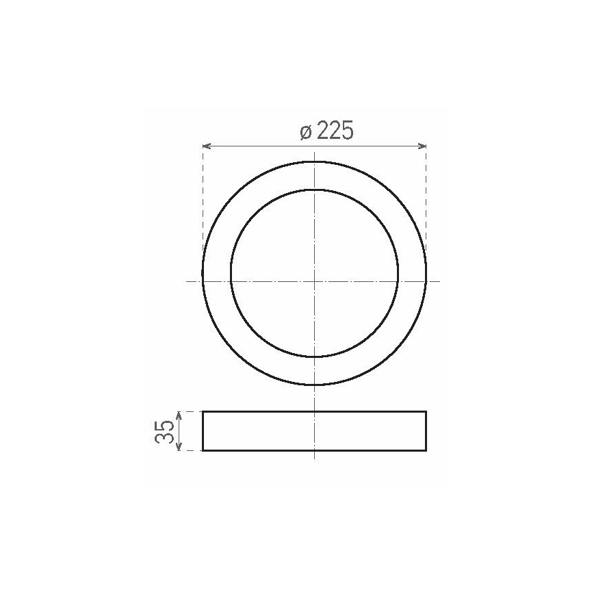 LED-Deckenleuchte FENIX LED/18W/230V 2800K Ø 22,5 cm