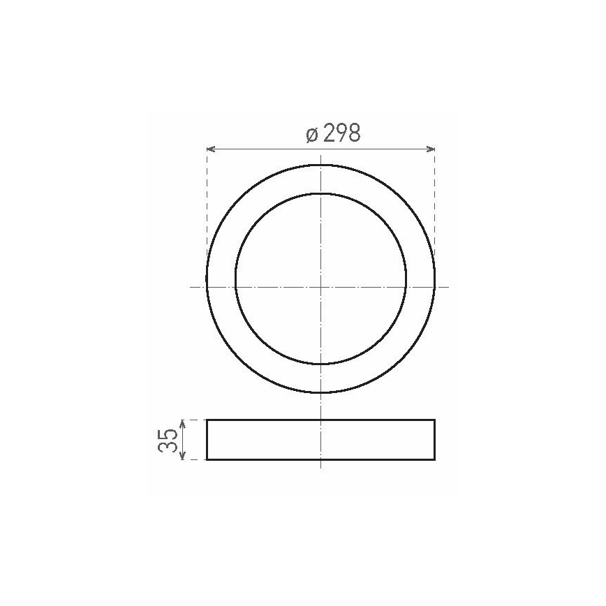 LED-Deckenleuchte FENIX LED/24W/230V 3800K Ø 29,8 cm