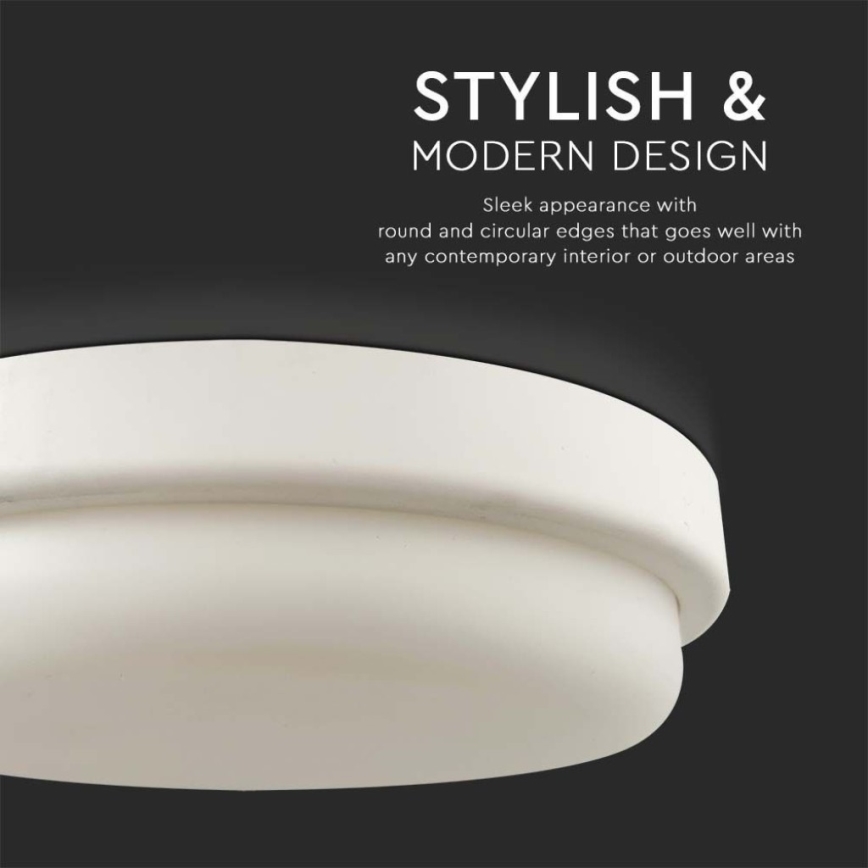 LED-Deckenleuchte für Badezimmer LED/18W/230V 6500K IP54 d 19,5 cm