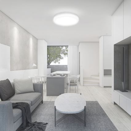 LED-Deckenleuchte für Badezimmer LED/24W/230V 4000K IP44 d 29,5 cm weiß