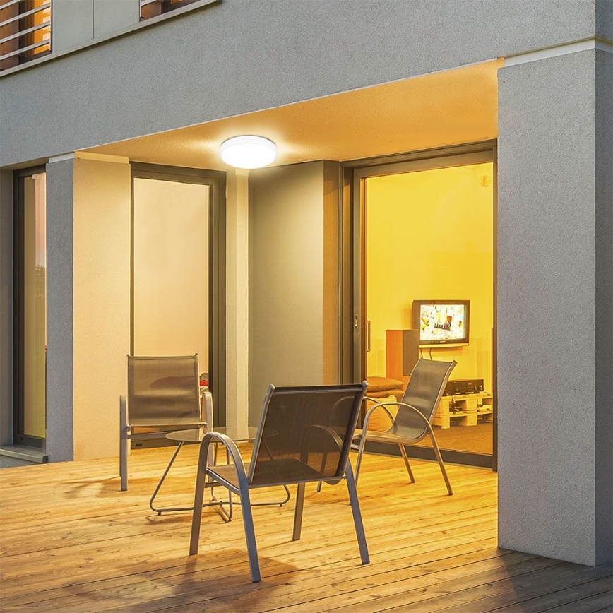 LED-Deckenleuchte für Badezimmer LED/24W/230V 4000K IP44 d 29,5 cm weiß