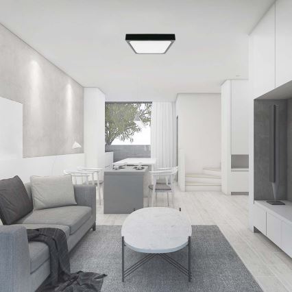 LED-Deckenleuchte für Badezimmer LED/24W/230V 6500K IP44 29,5x29,5 cm schwarz