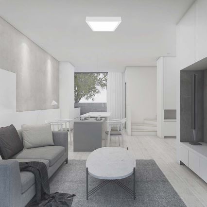 LED-Deckenleuchte für Badezimmer LED/30W/230V 4000K IP44 42x42 cm weiß