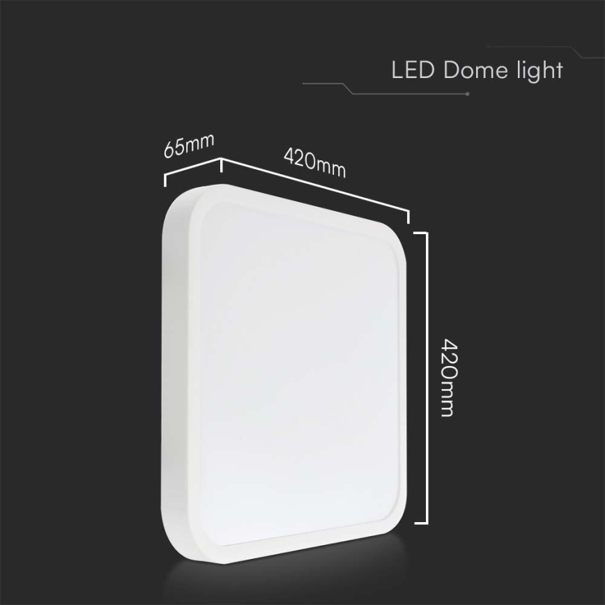 LED-Deckenleuchte für Badezimmer LED/48W/230V 4000K IP44 42x42 cm weiß