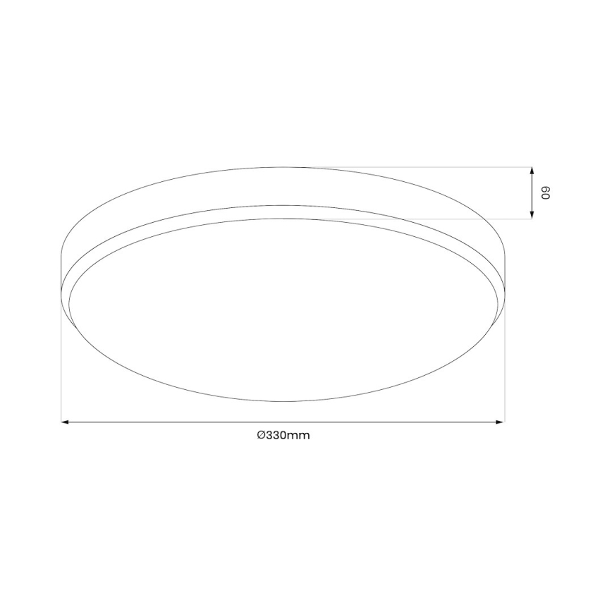 LED-Deckenleuchte für Badezimmer MAYA LED/15W/230V d 33 cm IP44 golden