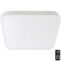 LED-Deckenleuchte für Badezimmer mit Sensor LED/36W/230V 4000K IP44 42x42 cm weiß + Fernbedienung