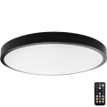 LED-Deckenleuchte für Badezimmer mit Sensor LED/36W/230V 4000K IP44 d 42 cm schwarz + Fernbedienung