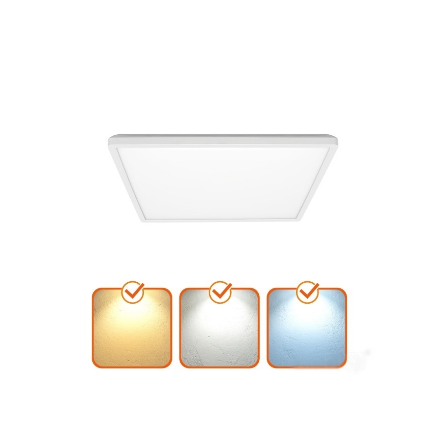 LED-Deckenleuchte für Badezimmer NIVERA LED/12W/230V IP54 3000/4000/6000K 22,5x22,5 cm weiß