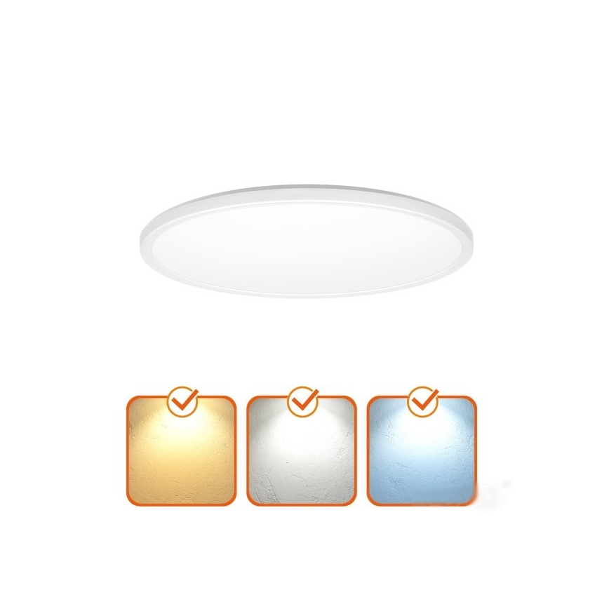 LED-Deckenleuchte für Badezimmer NIVERA LED/12W/230V IP54 3000/4000/6000K d 22,5 cm weiß