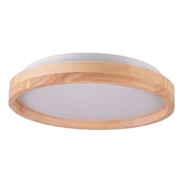 LED-Deckenleuchte für das Badezimmer, Holz, 12 W / 230 V, Ø 27 cm, IP44, Eiche