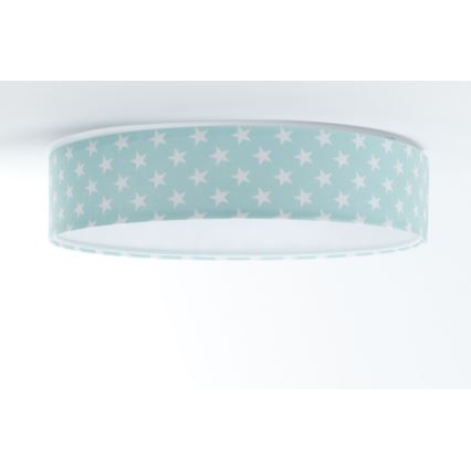 LED Kinder-Deckenleuchte GALAXY KIDS LED/24W/230V Sternenmuster grün/weiß