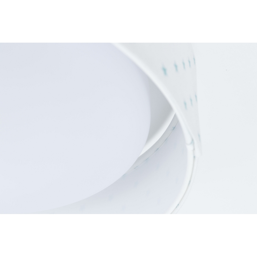 LED Kinder-Deckenleuchte GALAXY KIDS LED/24W/230V Sternenmuster Weiß/Türkis