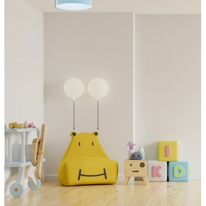 LED Kinder-Deckenleuchte GALAXY KIDS LED/24W/230V Punkte türkis/weiß
