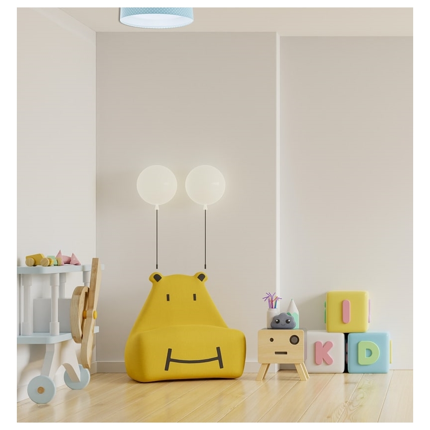 LED Kinder-Deckenleuchte GALAXY KIDS LED/24W/230V Punkte türkis/weiß