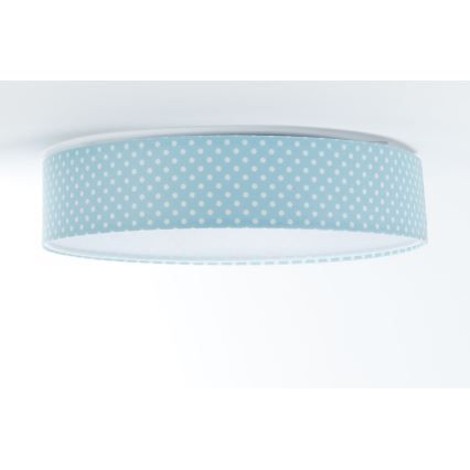 LED Kinder-Deckenleuchte GALAXY KIDS LED/24W/230V Punkte türkis/weiß