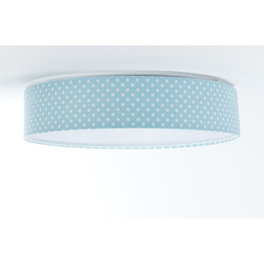 LED Kinder-Deckenleuchte GALAXY KIDS LED/24W/230V Punkte türkis/weiß