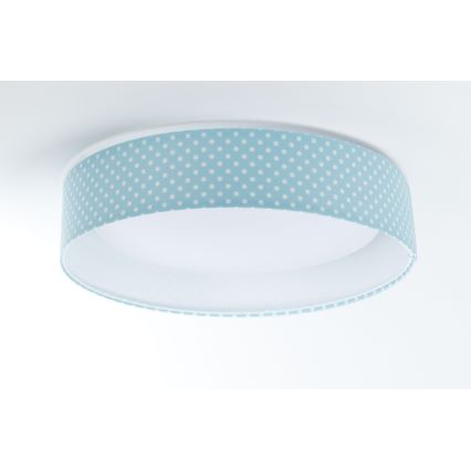 LED Kinder-Deckenleuchte GALAXY KIDS LED/24W/230V Punkte türkis/weiß