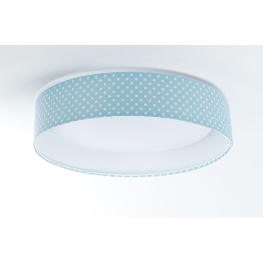 LED Kinder-Deckenleuchte GALAXY KIDS LED/24W/230V Punkte türkis/weiß