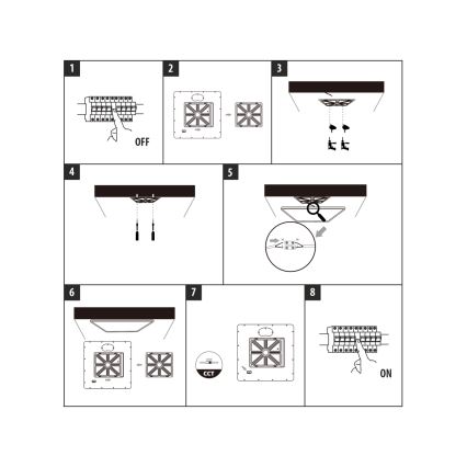 LED Deckenleuchte LED/24W/230V 3000/4000/6500K 30x30 cm weiß