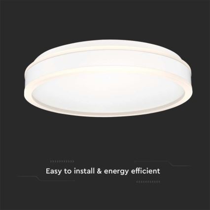 LED-Deckenleuchte LED/24W/230V 4000K d 45 cm weiß