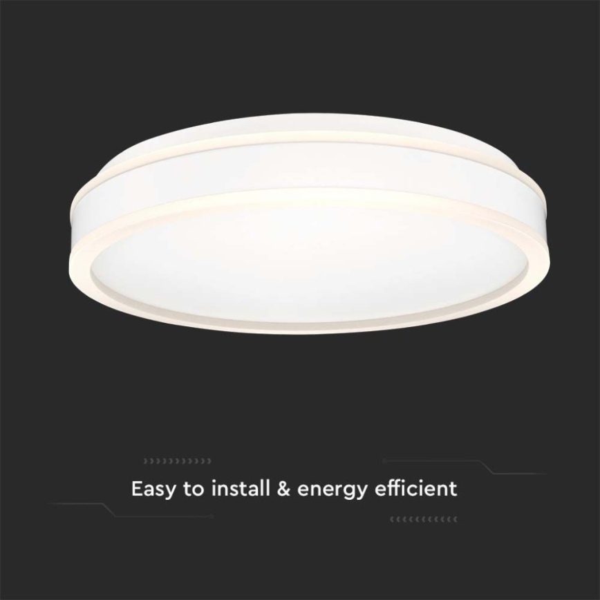 LED-Deckenleuchte LED/24W/230V 4000K d 45 cm weiß