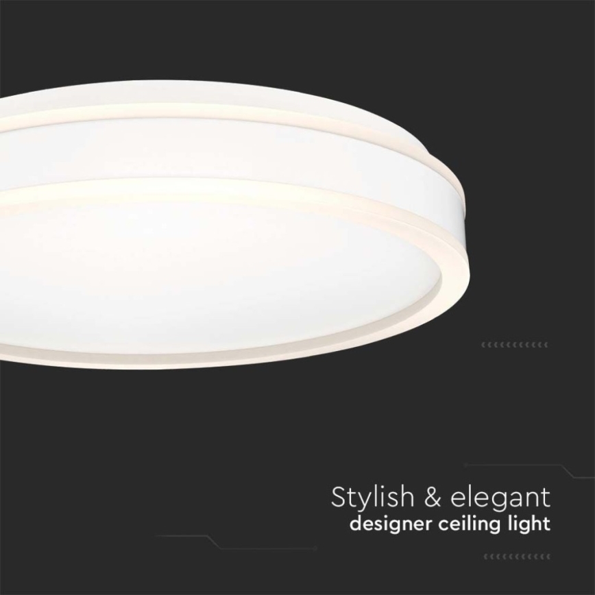 LED-Deckenleuchte LED/24W/230V 4000K d 45 cm weiß