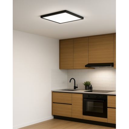 LED-Deckenleuchte LED/32W/230V 3000/4000/6500K 40x40 cm schwarz