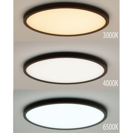 LED-Deckenleuchte LED/32W/230V 3000/4000/6500K Ø 40 cm braun