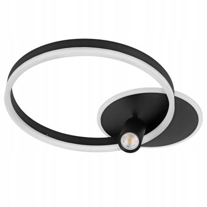 LED-Deckenleuchte LED/38W/230V + 1xGU10/30W schwarz