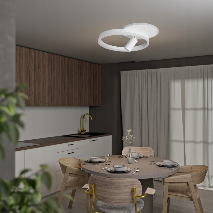 LED Deckenleuchte LED/38W/230V + 1xGU10/30W weiß