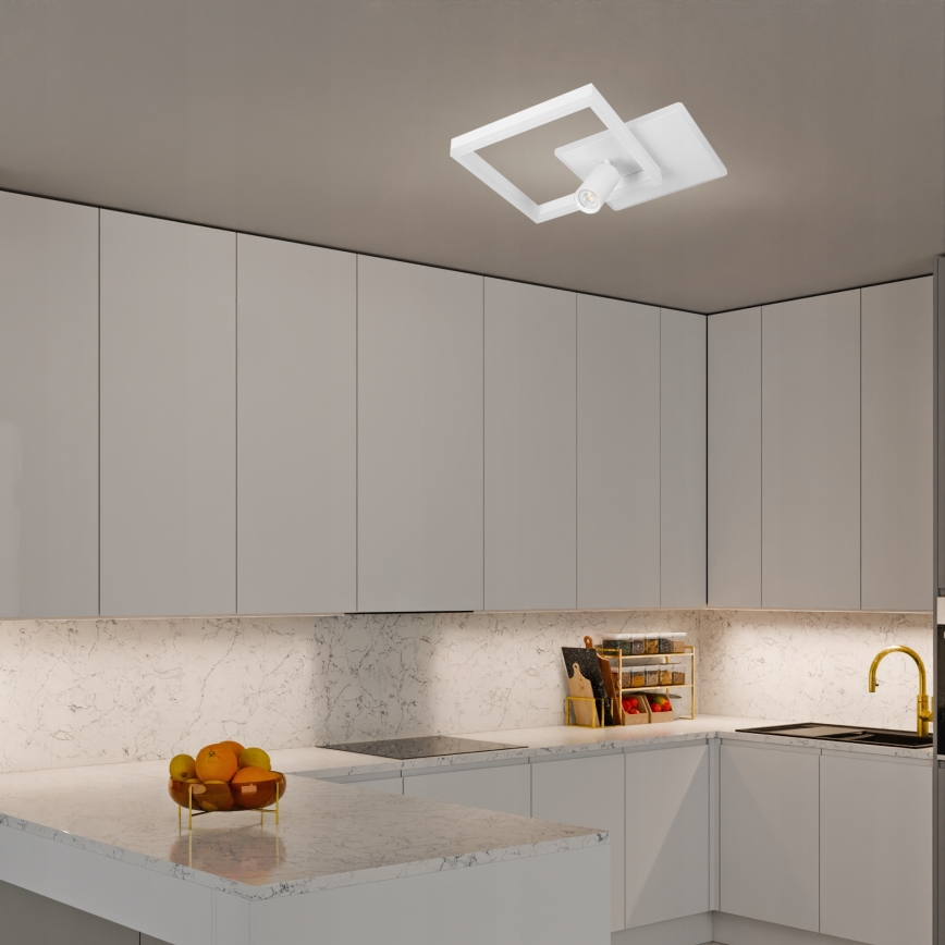 LED Deckenleuchte LED/38W/230V + 1xGU10/30W weiß