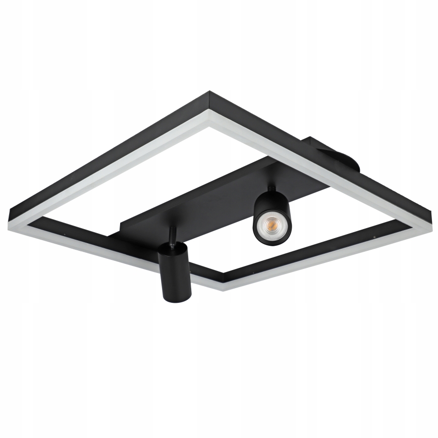 LED Deckenleuchte LED/38W/230V + 2xGU10/30W schwarz
