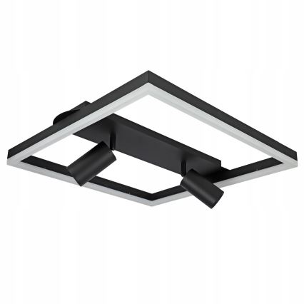 LED Deckenleuchte LED/38W/230V + 2xGU10/30W schwarz
