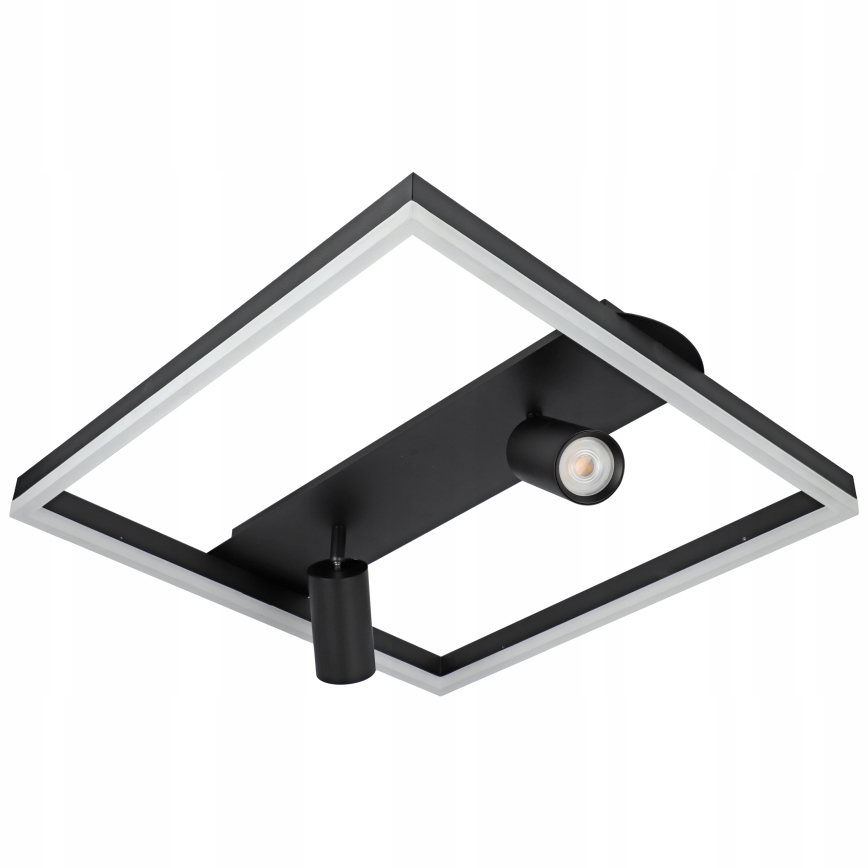 LED Deckenleuchte LED/38W/230V + 2xGU10/30W schwarz