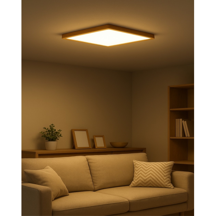 LED-Deckenleuchte LED/40W/230V 3000/4000/6500K 50x50 cm beige