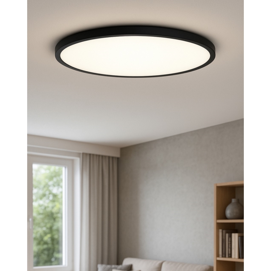 LED-Deckenleuchte LED/40W/230V 3000/4000/6500K Ø 50 cm schwarz