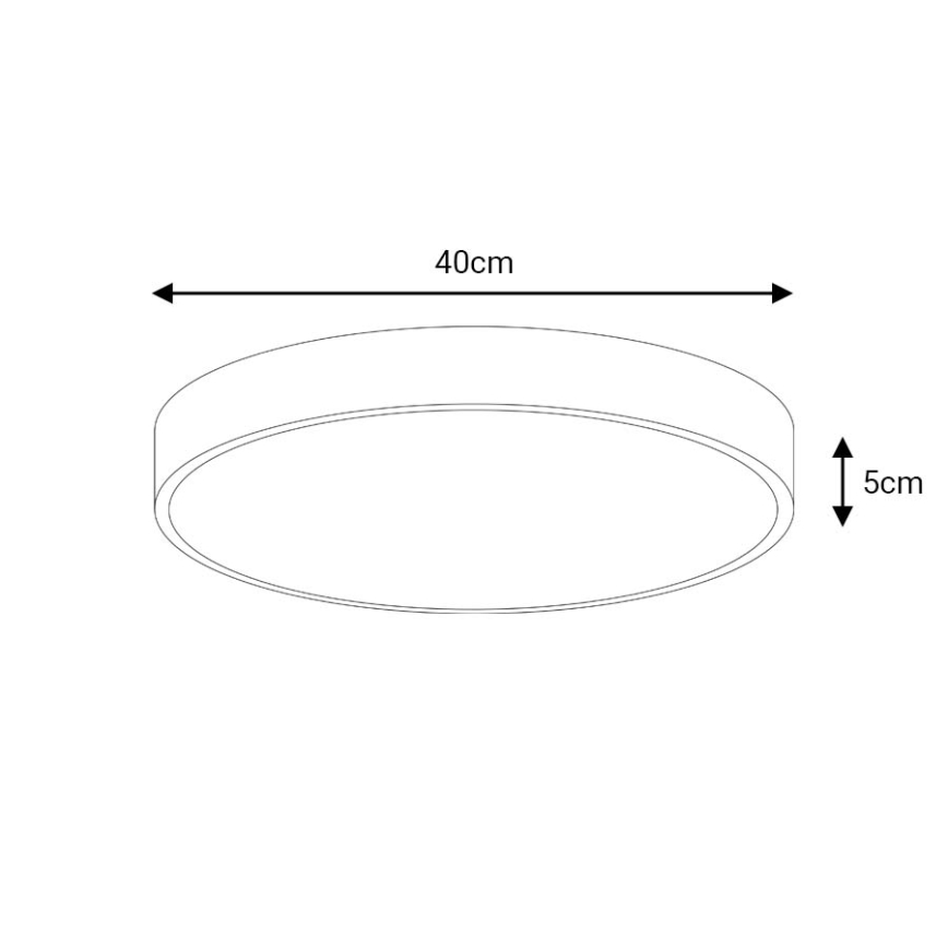 LED-Deckenleuchte LED/40W/230V 4000K d 40 cm weiß