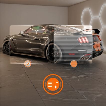 LED-Deckenleuchte HEXAGON LED/696W/85-265V 4000K 484x243 cm CRI 90 IP54 weiß