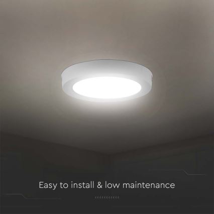 LED-Deckenleuchte LED/6W/230V 4000K d 12 cm weiß
