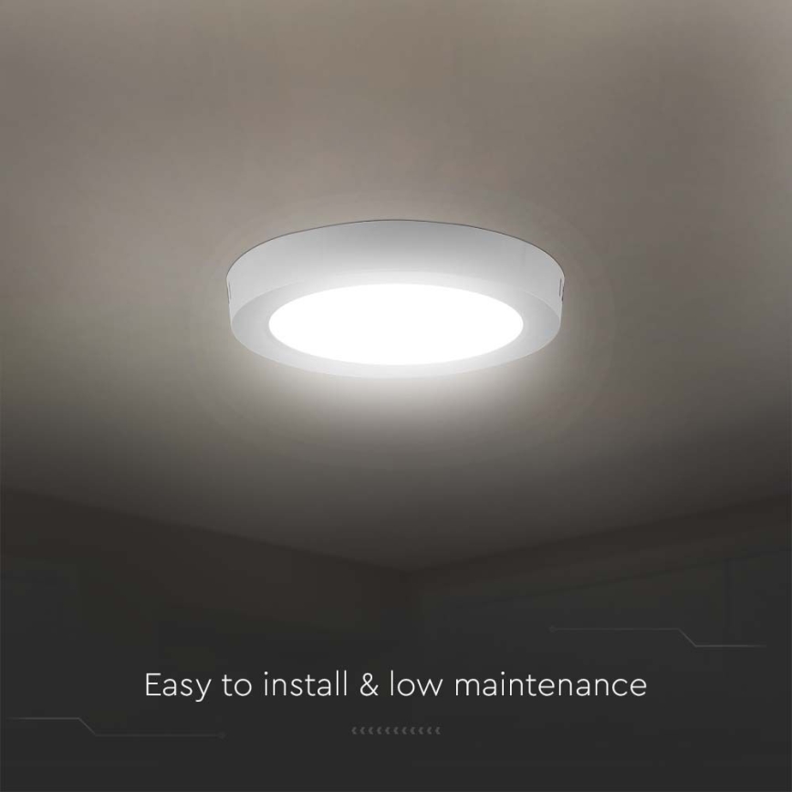 LED-Deckenleuchte LED/6W/230V 4000K d 12 cm weiß