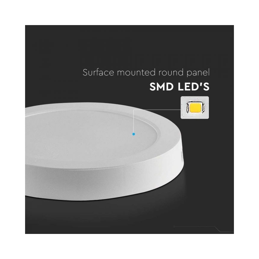 LED-Deckenleuchte LED/6W/230V 6500K d 12 cm weiß