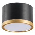 LED-Deckenleuchte MIRELLA 1xGX53/6W/230V schwarz/golden