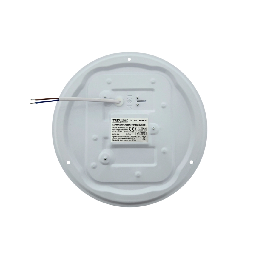 LED-Deckenleuchte mit Bewegungsmelder LENA LED/12W/230V Ø 25,7 cm weiß