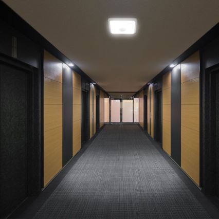 LED-Deckenleuchte mit Sensor SAMSUNG CHIP LED/12W/230V 3000/4000/6000K 25x25 cm weiß