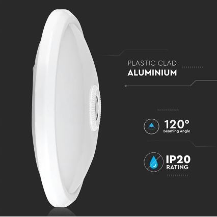 LED-Deckenleuchte mit Sensor SAMSUNG CHIP LED/12W/230V 4000K Ø 29 cm