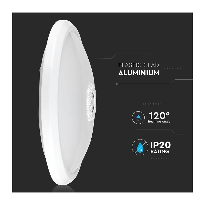 LED-Deckenleuchte mit Sensor SAMSUNG CHIP LED/12W/230V 4000K Ø 29 cm