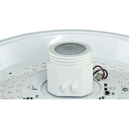LED-Deckenleuchte mit Bewegungs- und Dämmerungssensor sowie Notlichtmodul MANA LED/16W/230V 1500 mAh Ø 29 cm weiß