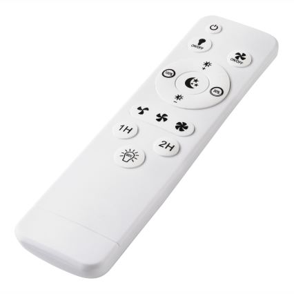 LED Dimmbares Deckenleuchte mit Ventilator APOLLO LED/38W/230V Schwarz + Fernbedienung